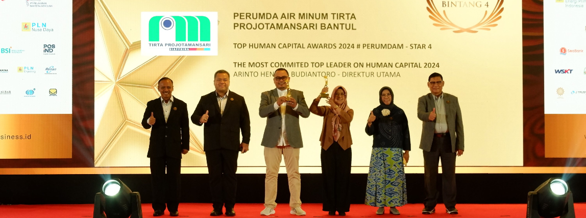 Perumdam Tirta Projotamansari Bantul Raih Penghargaan TOP Human Capital Awards 2024